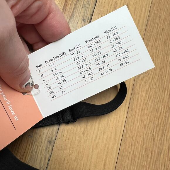 NEW Shapermint Women's L All Day Everyday Scoop Neck Bodysuit Black Shapewear - Picture 6 of 10